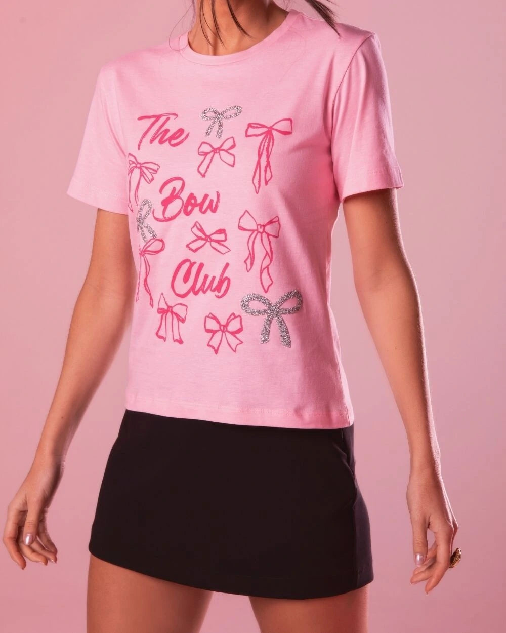 T-shirt Bow Rosa
