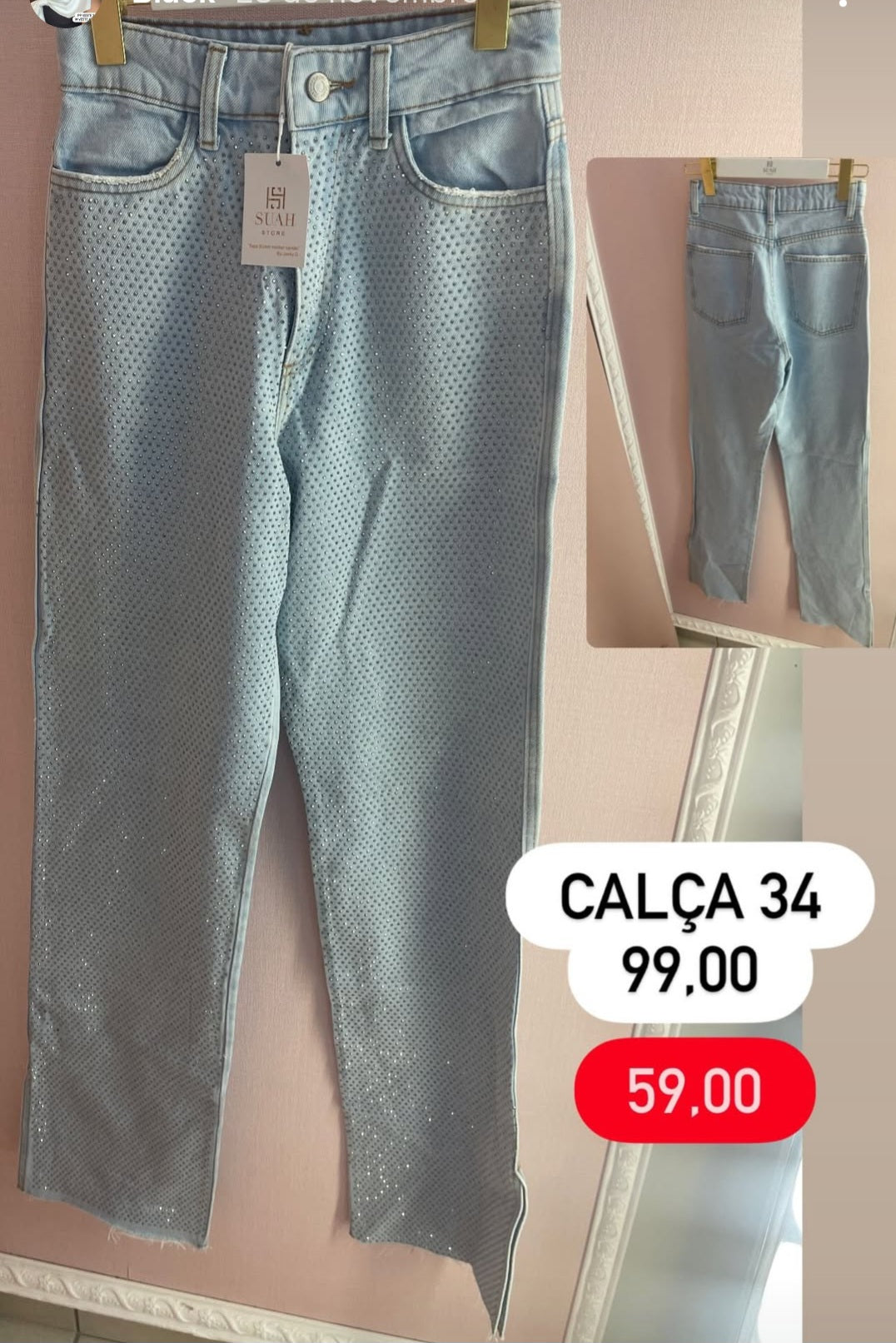 Calça brilho